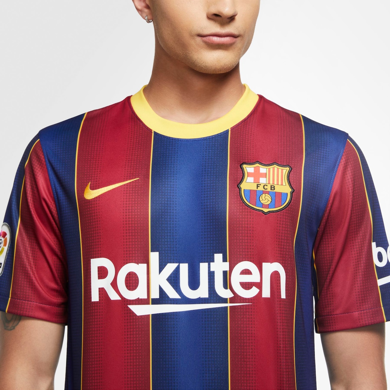Oferta De Camisa Nike Barcelona I 2020 21 Torcedor Pro Masculina Nike