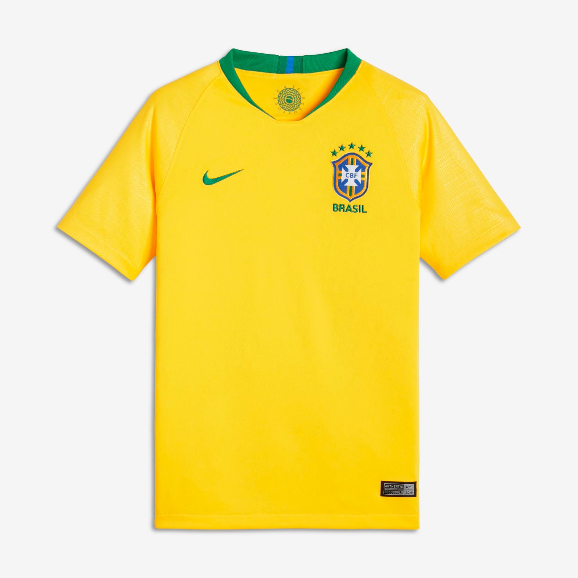 Oferta De Camisa Nike Brasil I Torcedor Pro Infantil