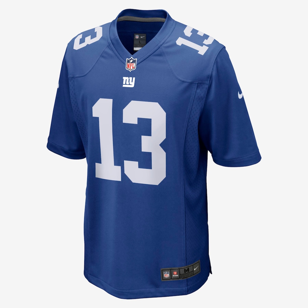 Camisa Futebol Americano Nike New York Giants Masculina (Odell Beckham Jr.) - Foto 1