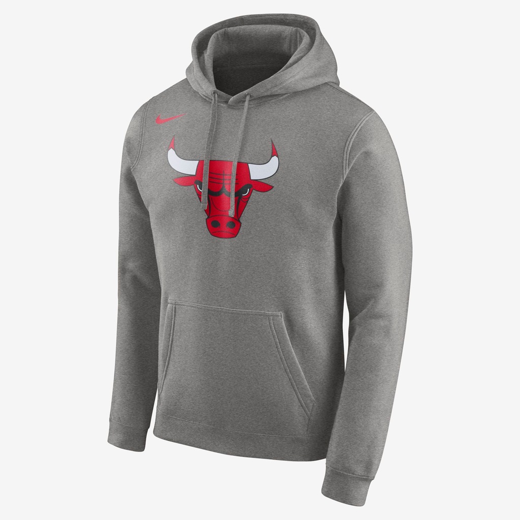 Blusão Nike Chicago Bulls Fleece Club Logo Masculino - Foto 1