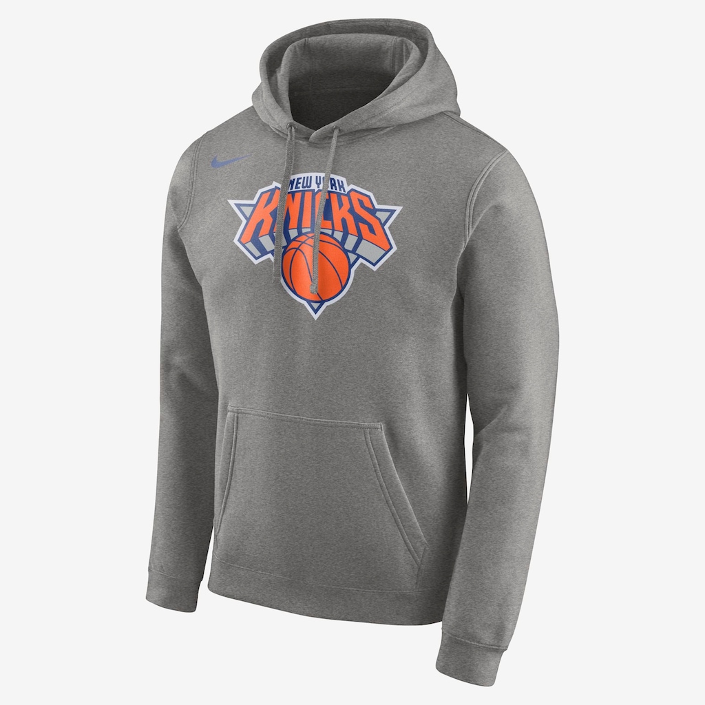 Blusão Nike New York Knicks Fleece Club Logo Masculino - Foto 1
