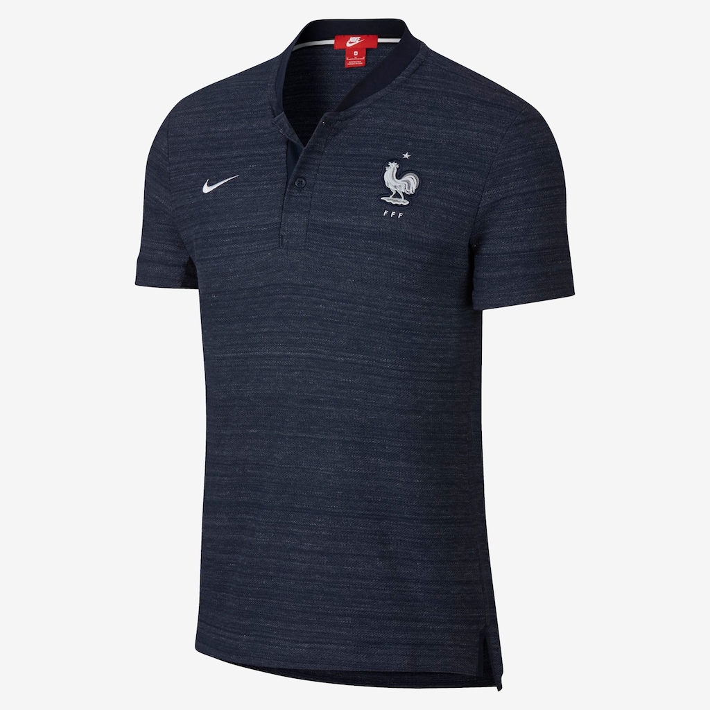 Camisa Polo Nike França Authentic Grand Slam Masculina - Foto 1