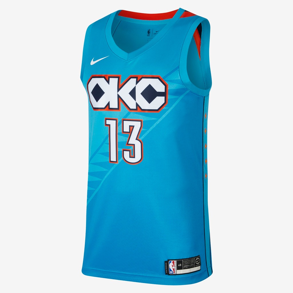Regata Nike Oklahoma City Thunder City Edition Swingman Masculina - Foto 1