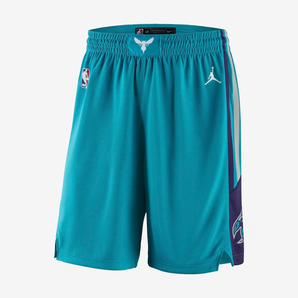 Shorts Jordan Charlotte Hornets Icon Edition Swingman Masculino - Foto 1