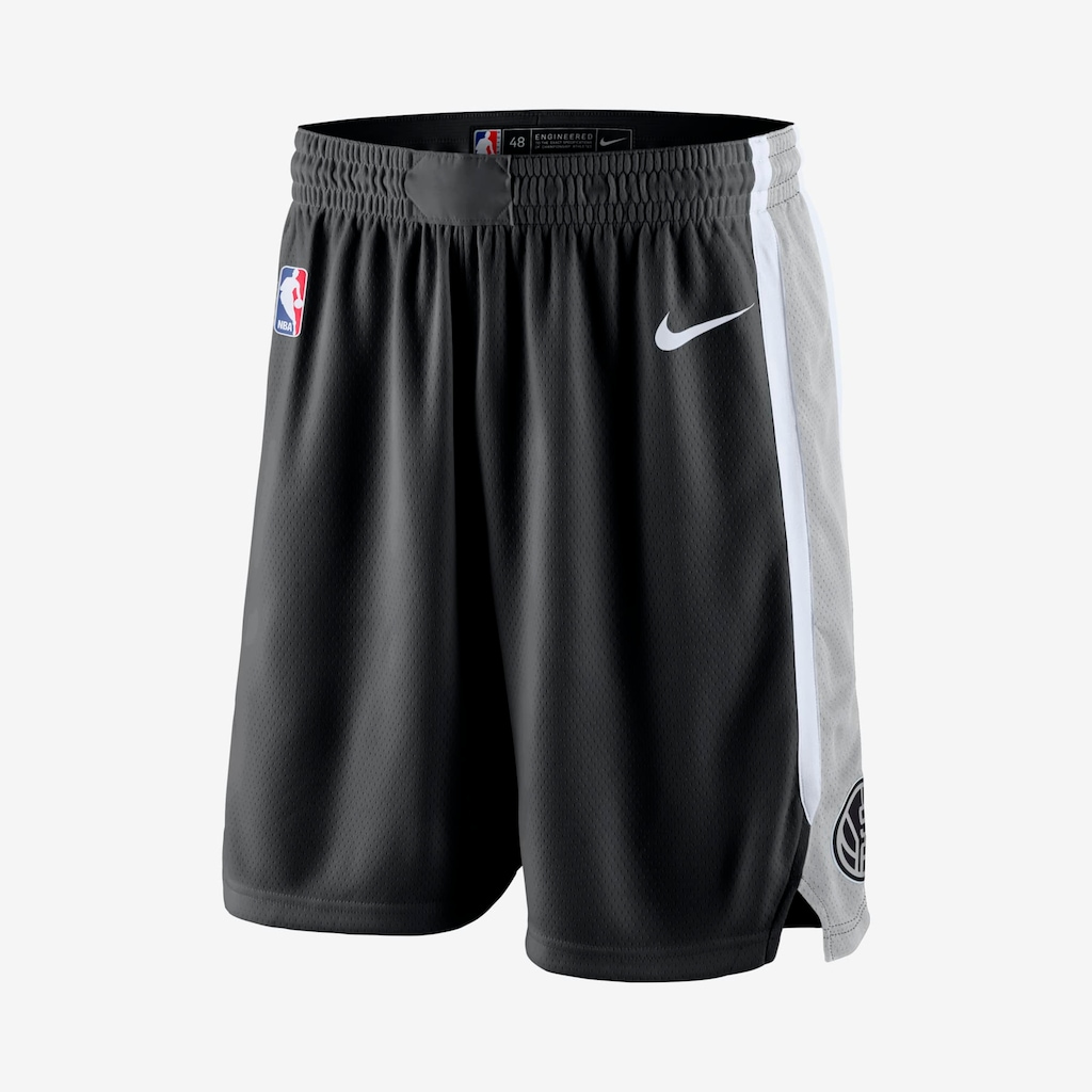 Shorts Nike San Antonio Spurs Icon Edition Swingman Masculino - Foto 1