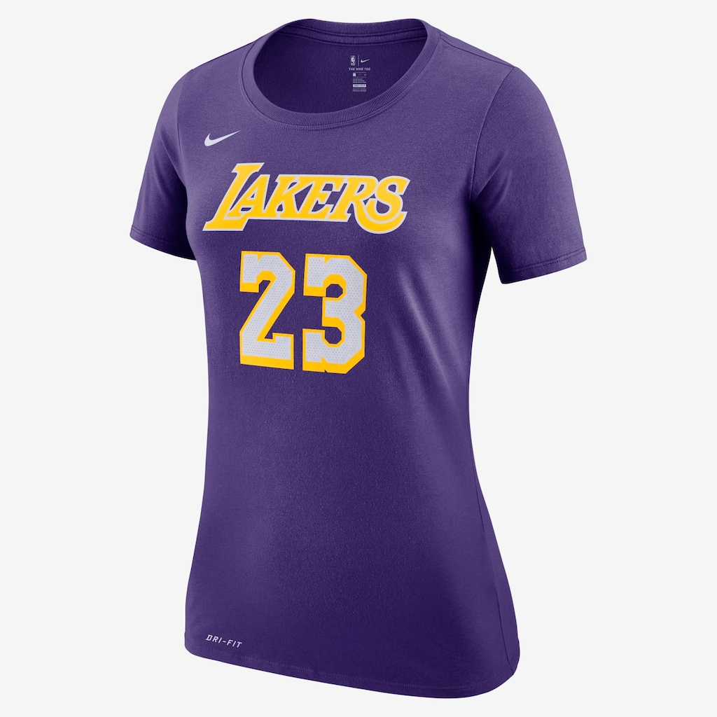 Camiseta Nike Los Angeles Lakers Dri-Fit Feminina - Foto 1