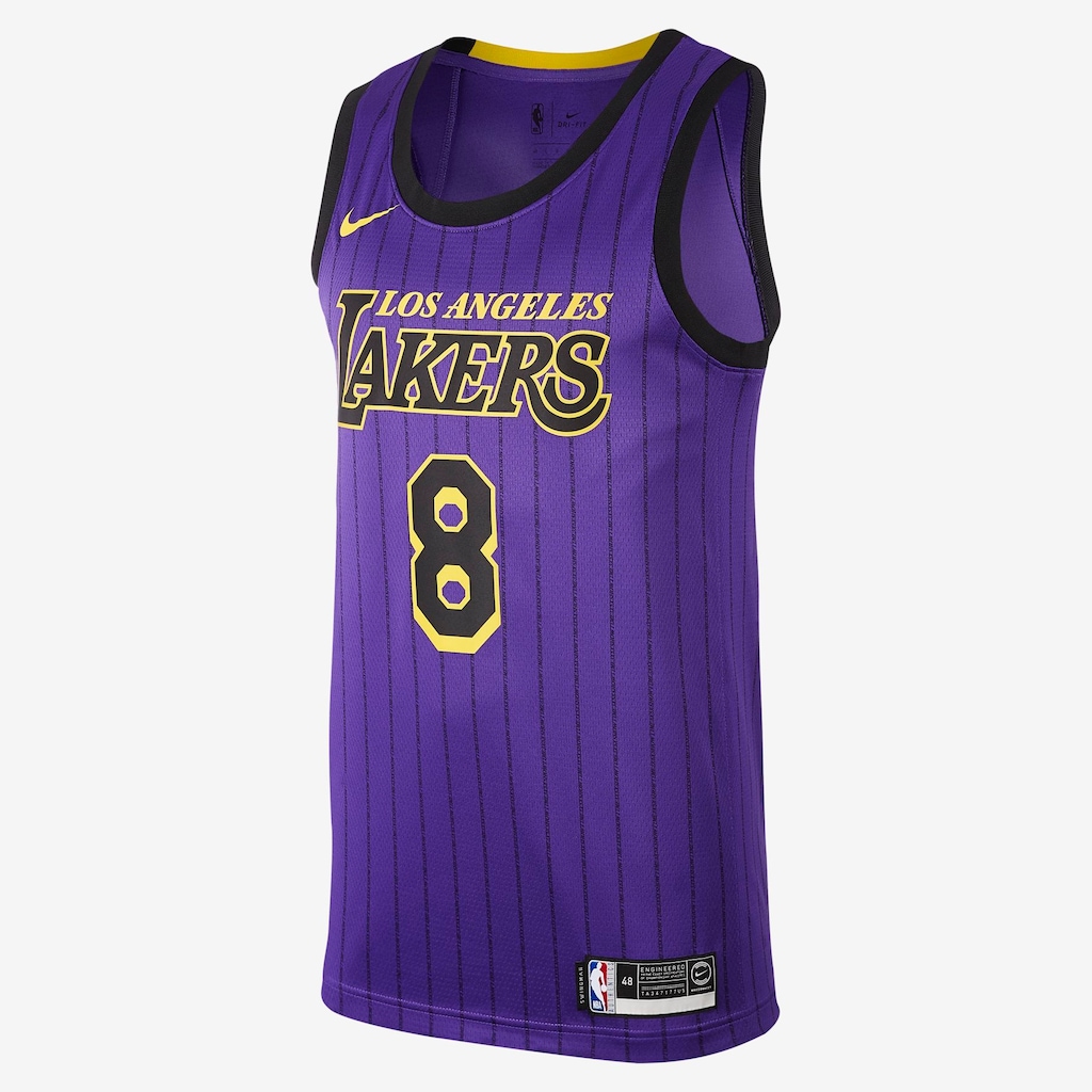 Regata Nike Los Angeles Lakers City Edition Swingman Masculina - Foto 1