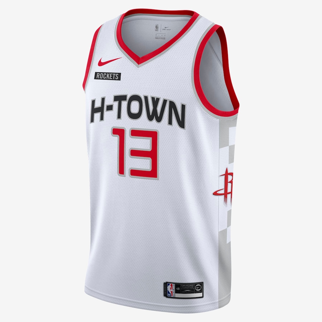 Regata Nike James Harden Rockets City Edition Masculina - Foto 1