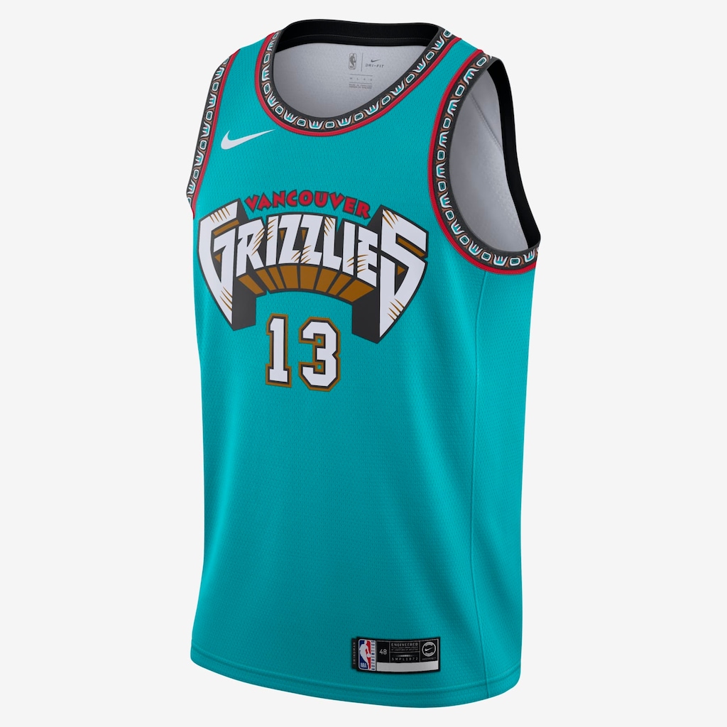 Regata Nike Jaren Jackson Jr Classic Edition Swingman (Memphis Grizzlies) Masculina - Foto 1