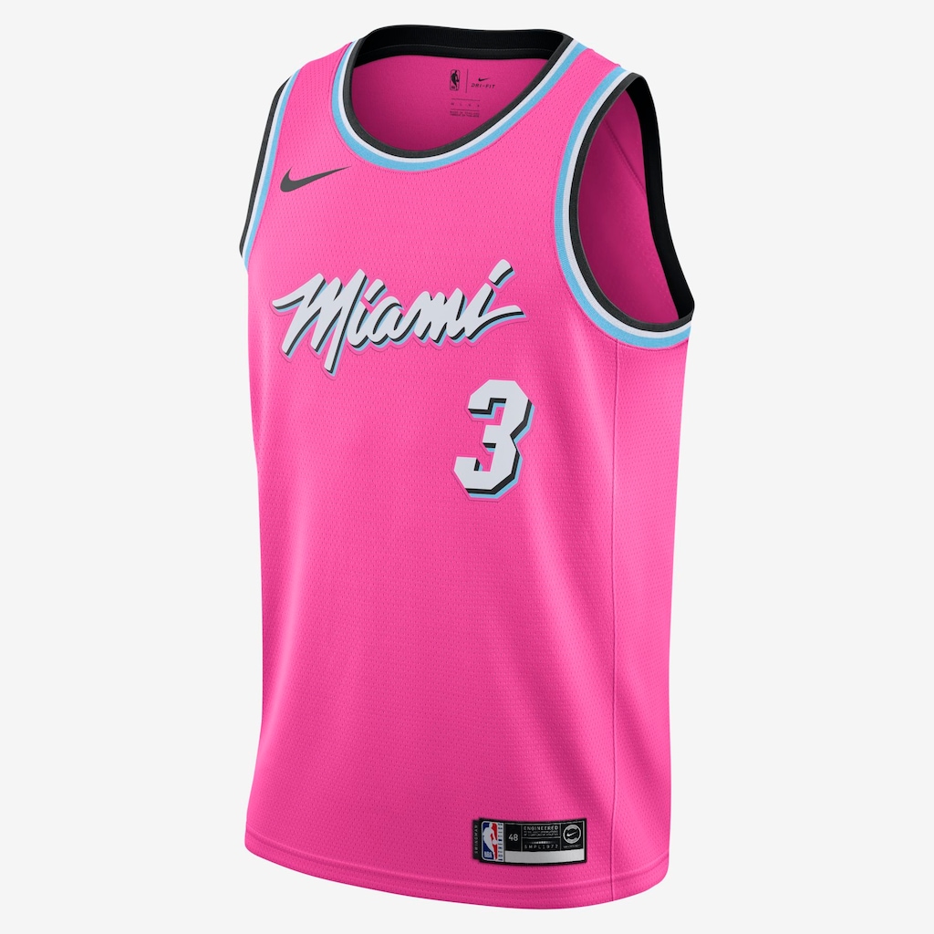 Regata Nike Miami Heat Earned City Edition Swingman Masculina - Foto 1