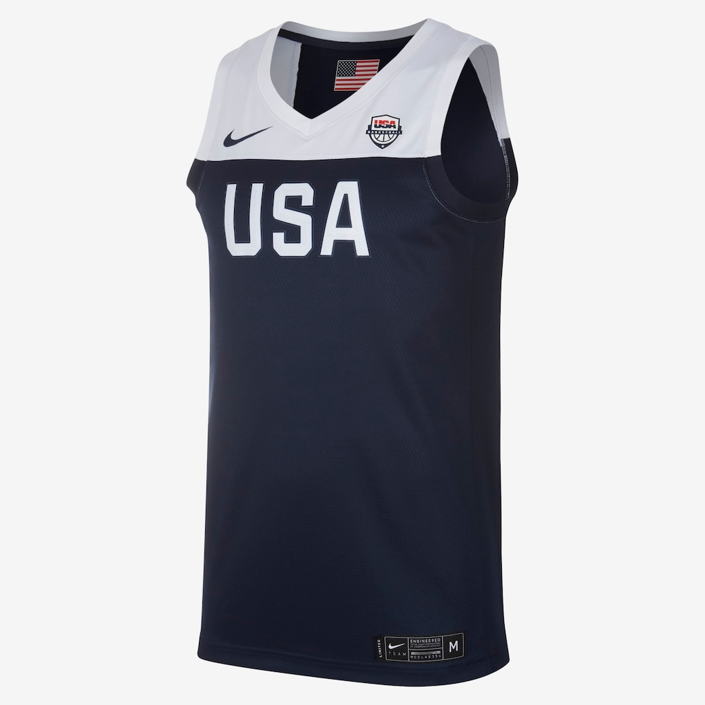 Camisa Nike Seleção Americana de Basquete I Masculina - Foto 1
