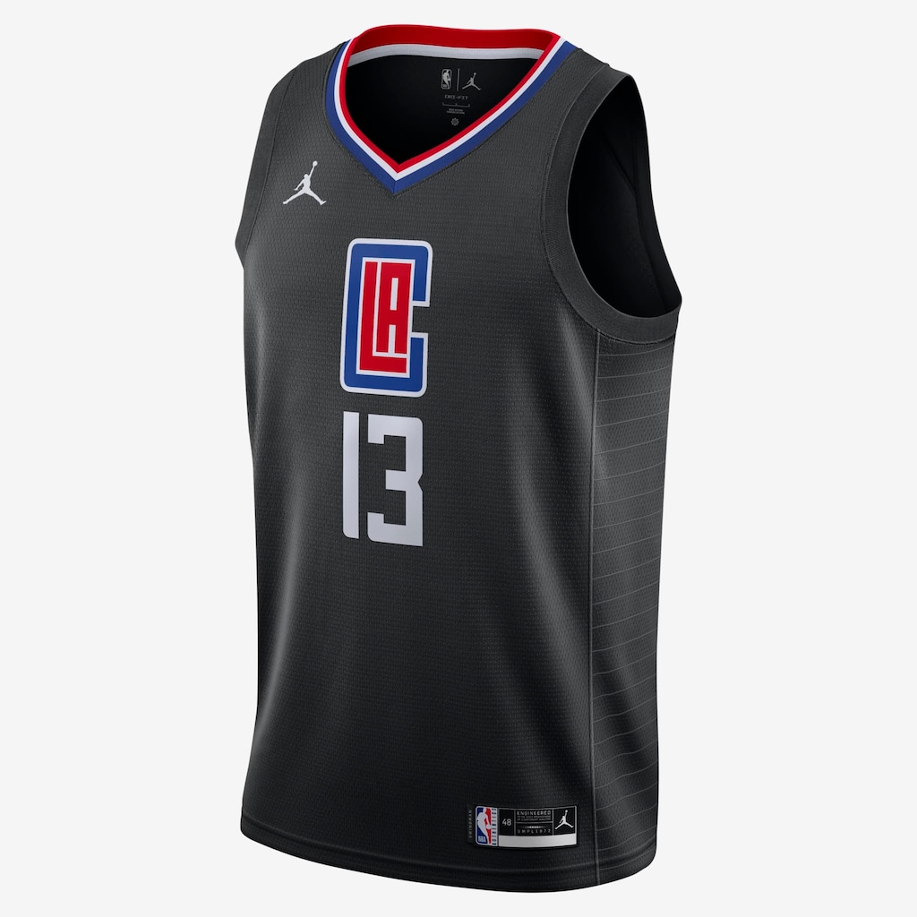 Regata Nike Paul George Clippers Statement Edition 2020 Masculina - Foto 1
