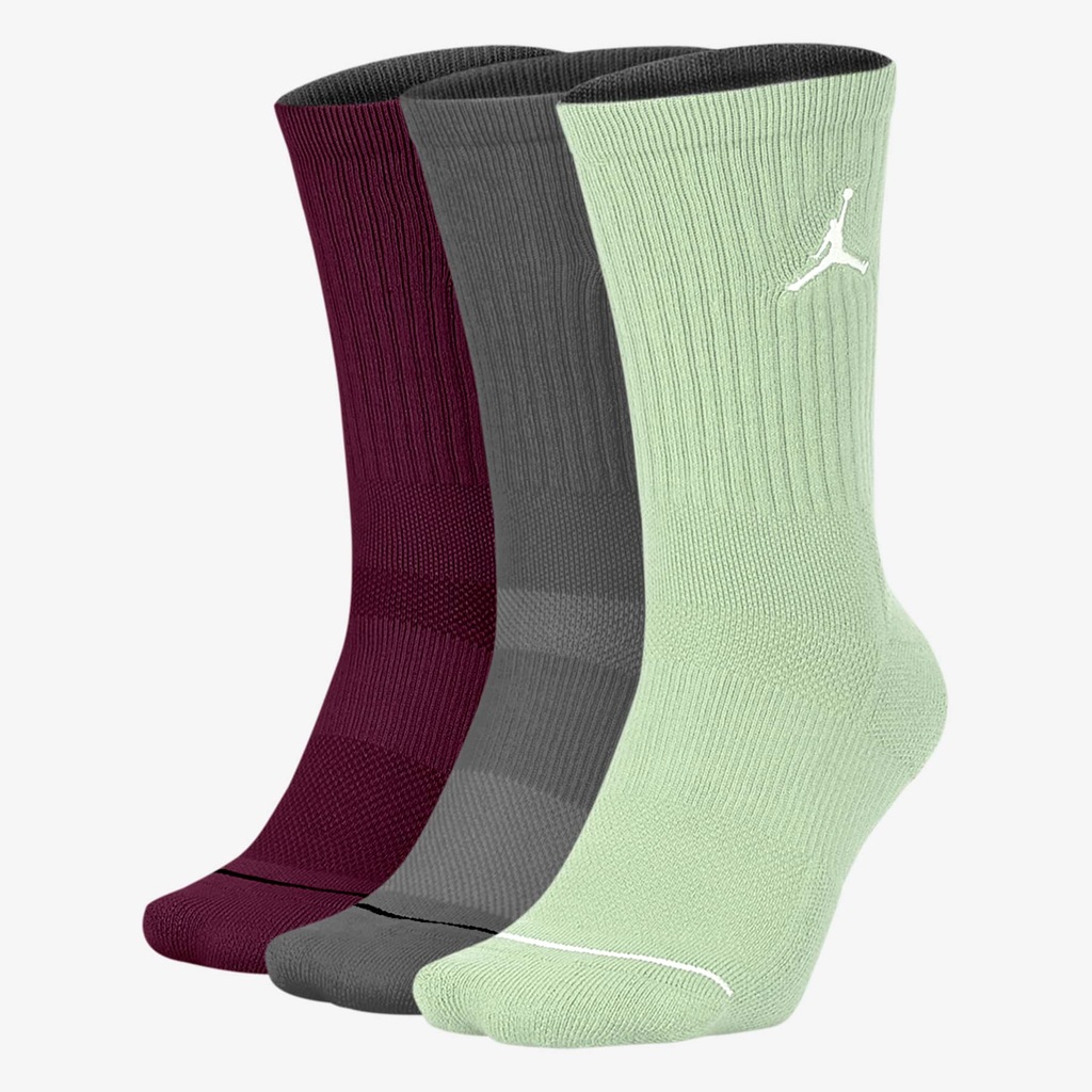 Meia Jordan Jumpman Crew (3 pares) Unissex - Foto 1