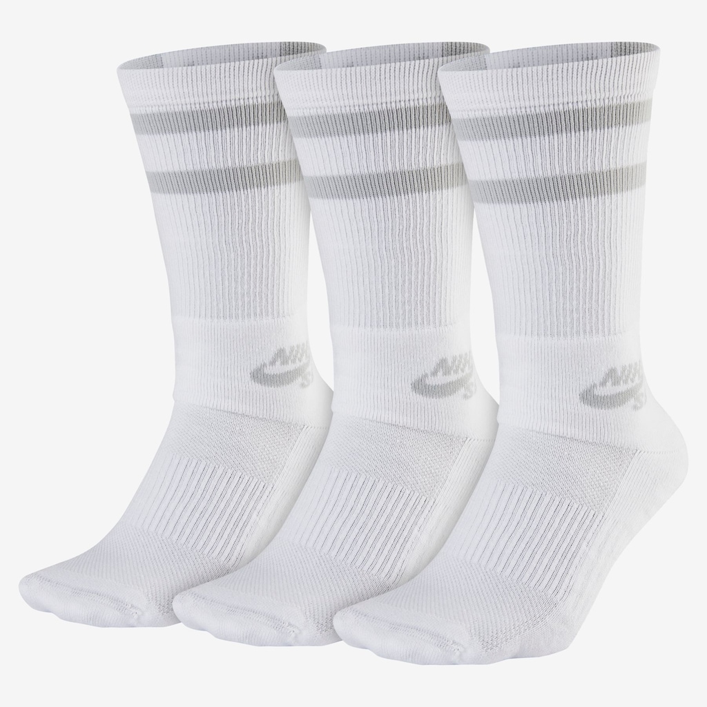 Meia Nike SB Crew (3 pares) - Foto 1