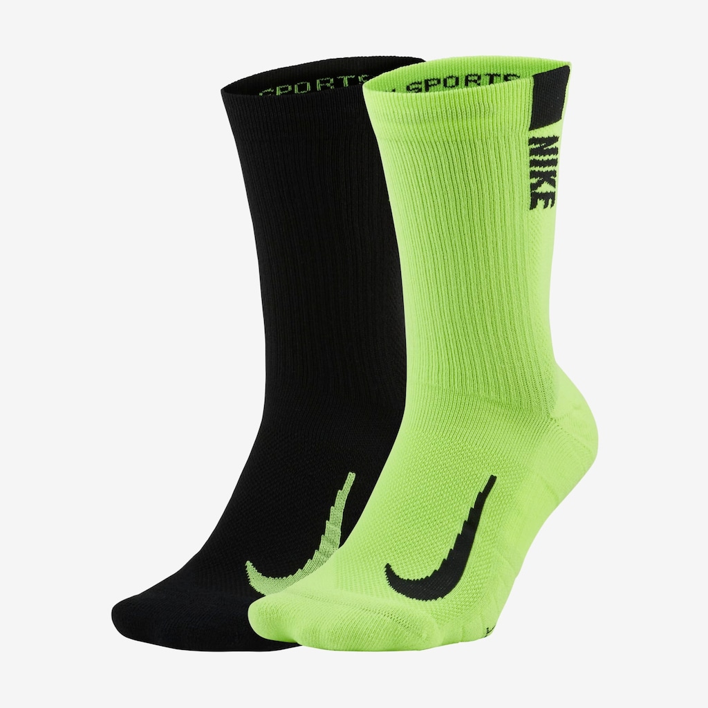 Meia Nike Multiplier (2 Pares) Unissex - Foto 1