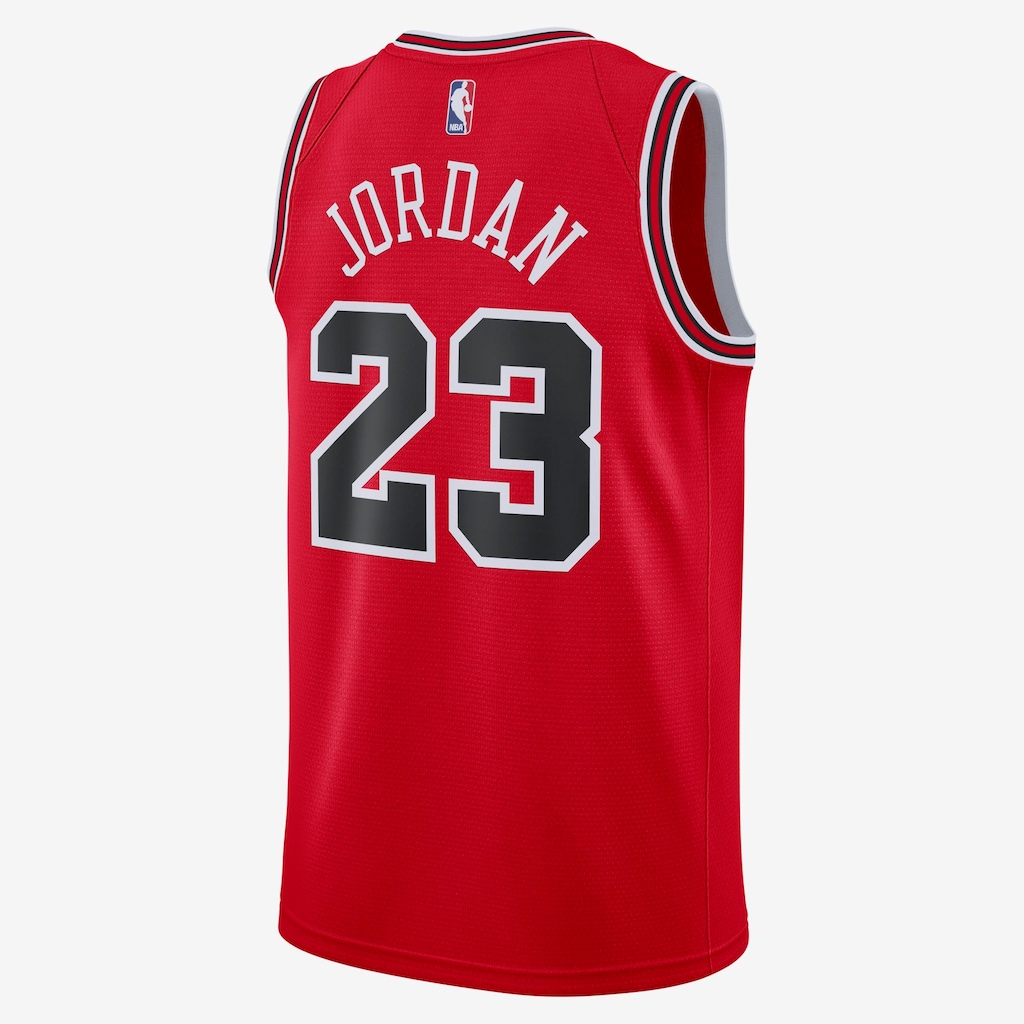 Regata Michael Jordan Chicago Bulls Icon Edition Swingman Masculina - Foto 2