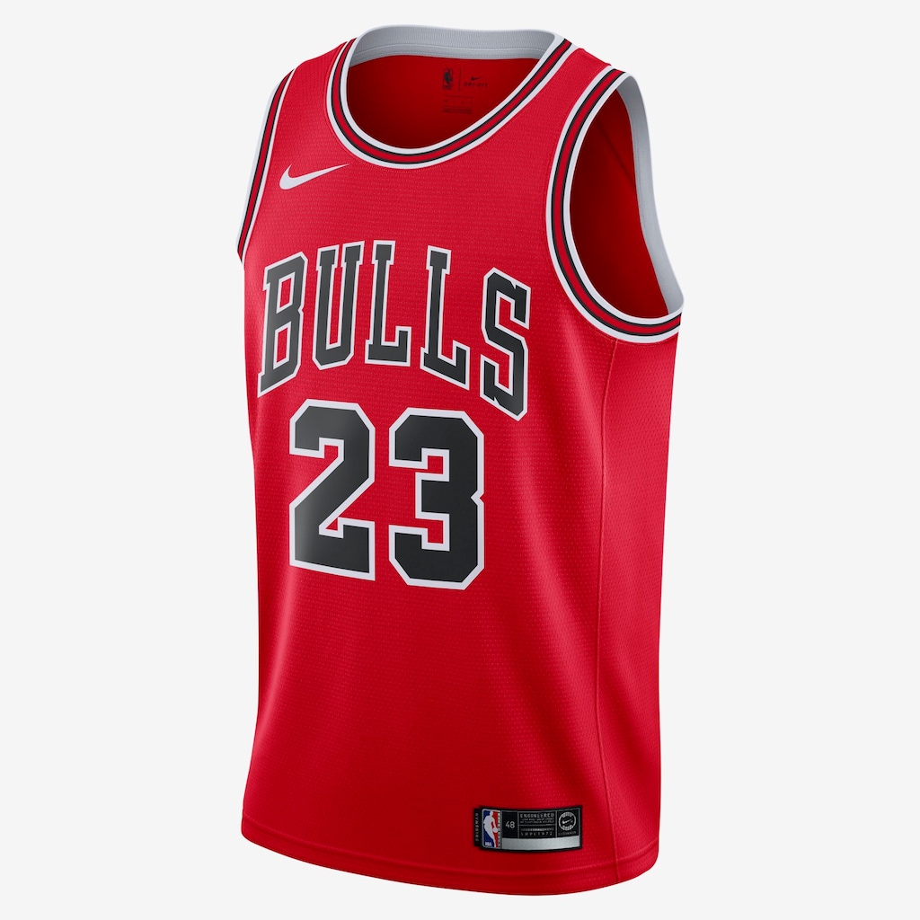 Regata Michael Jordan Chicago Bulls Icon Edition Swingman Masculina - Foto 1
