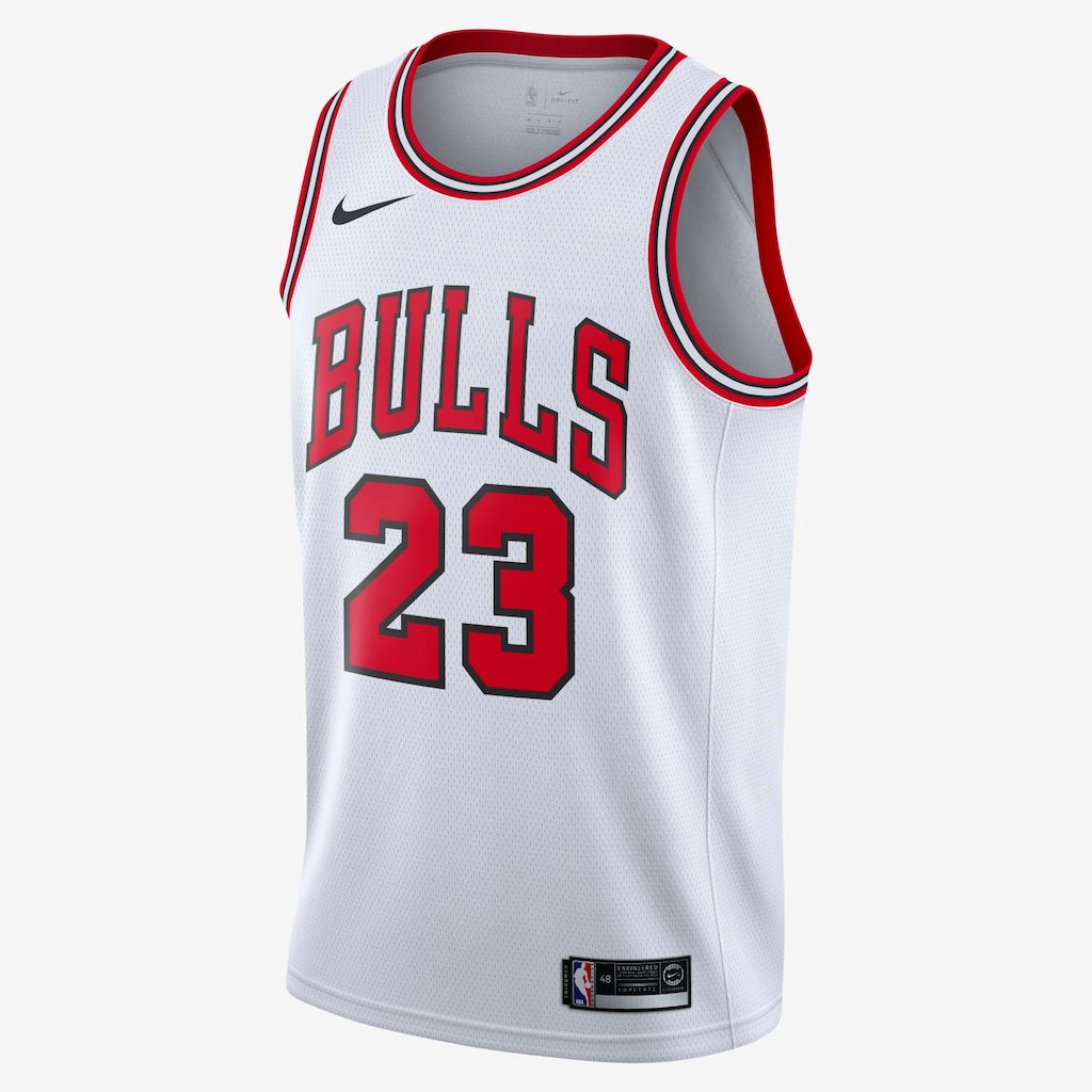 Regata Michael Jordan Chicago Bulls Association Edition Swingman Masculina - Foto 1