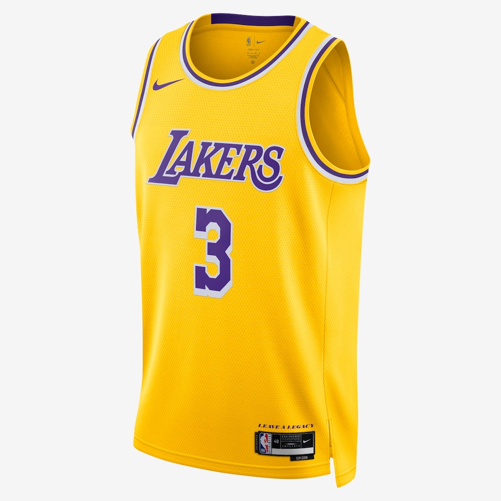 Regata Nike Los Angeles Lakers Icon Edition 2022/23 Masculina - Foto 1