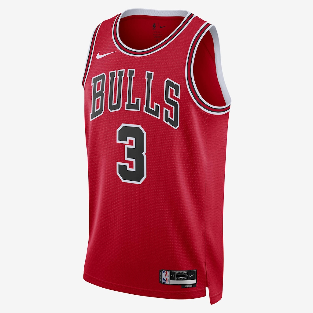 Regata Nike Chicago Bulls Icon Edition 2022/23 Masculina - Foto 1