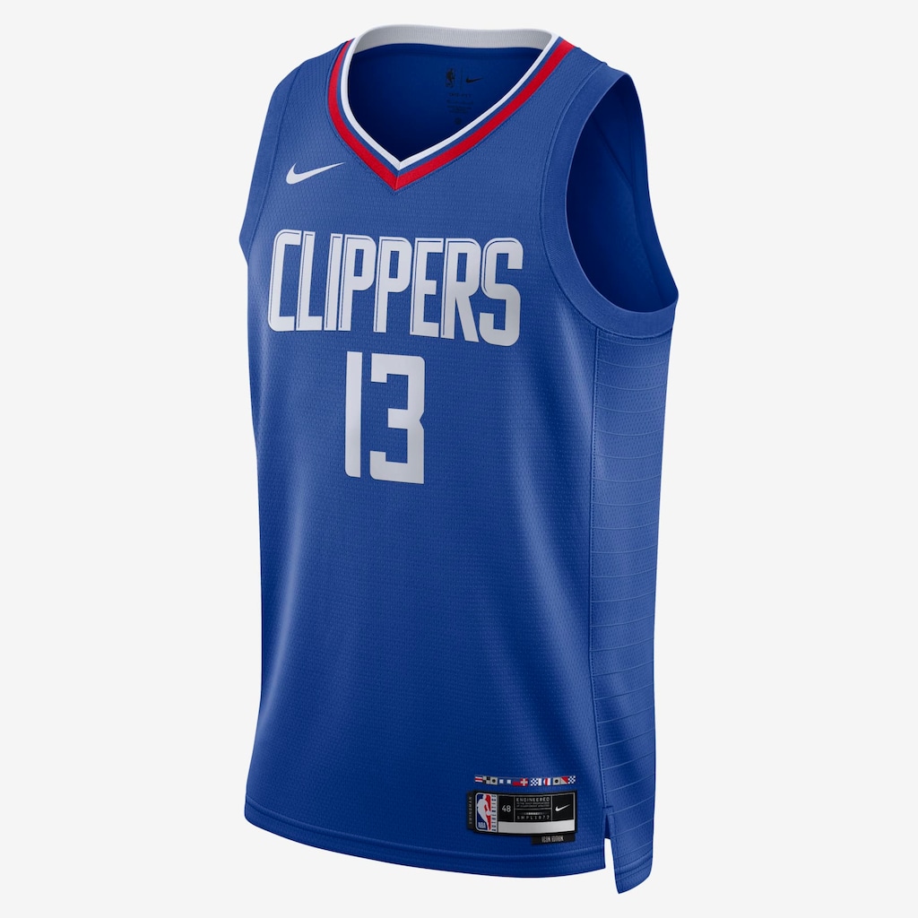 Regata Nike LA Clippers Icon Edition 2022/23 Masculina - Foto 1