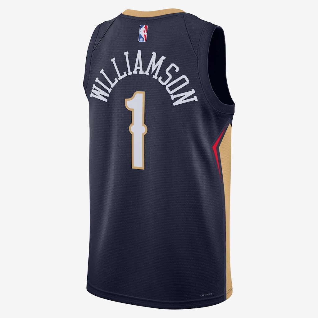 Regata Nike New Orleans Pelicans Icon Edition 2022/23 Masculina - Foto 2