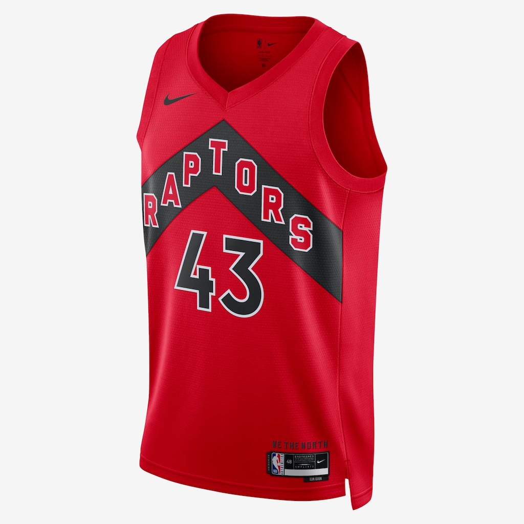 Regata Nike Toronto Raptors Icon Edition 2022/23 Masculina - Foto 1