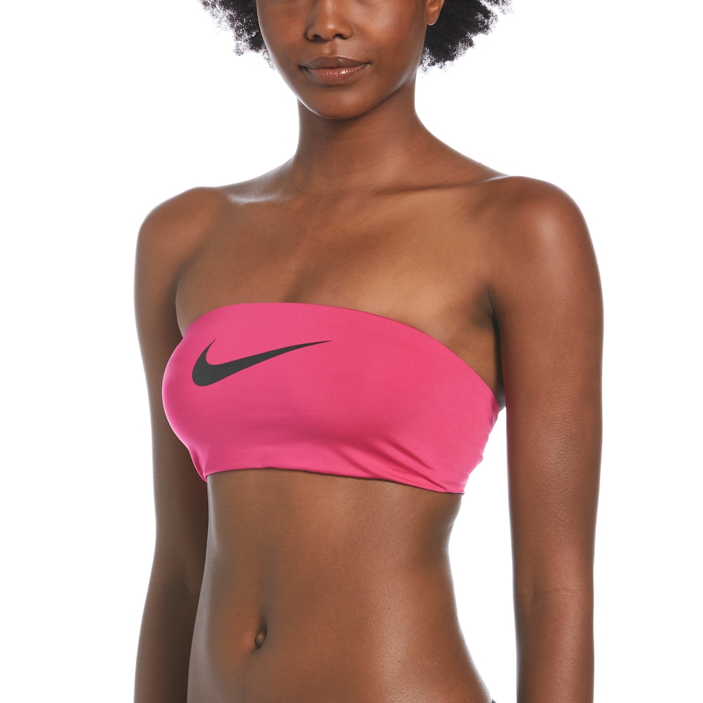 Biquini Top Nike Tape Bandeau Feminino - Foto 1