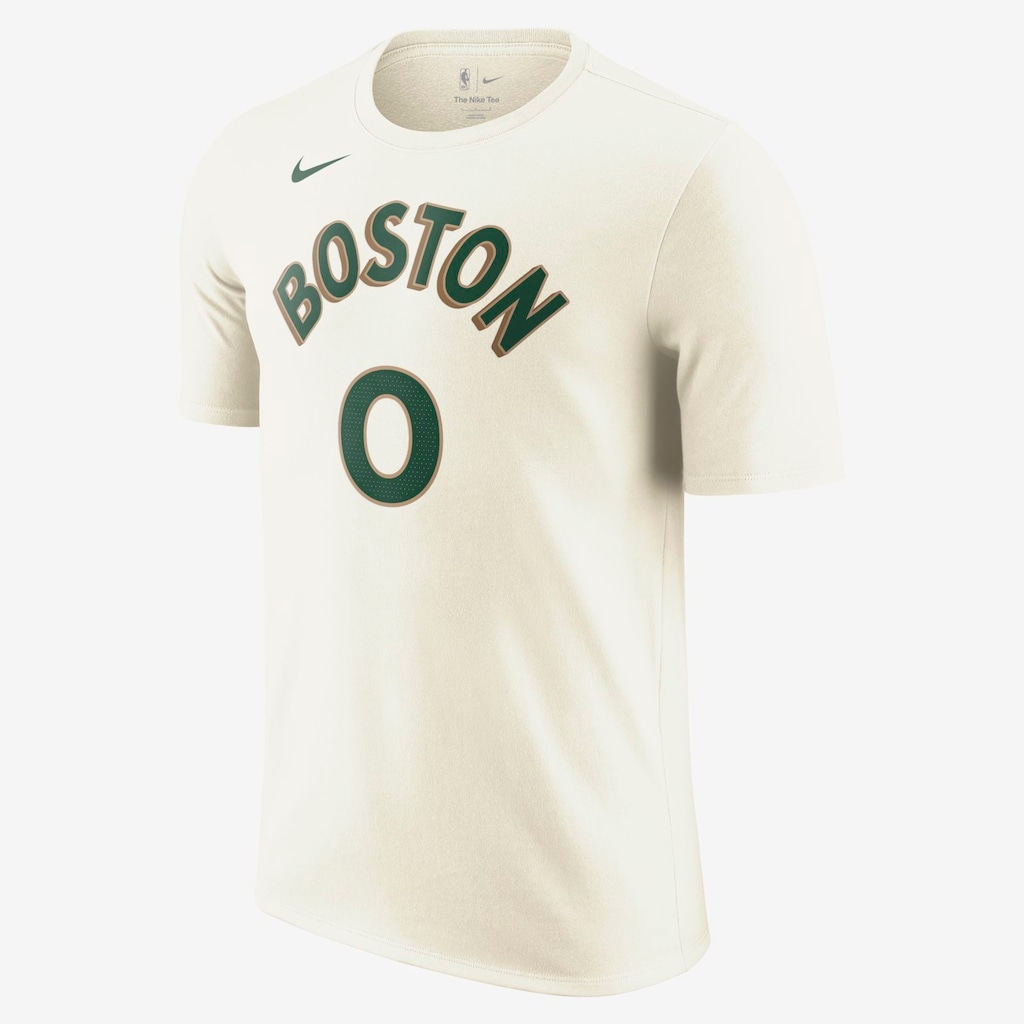 Camiseta Nike Boston Celtics City Edition Masculina - Foto 1