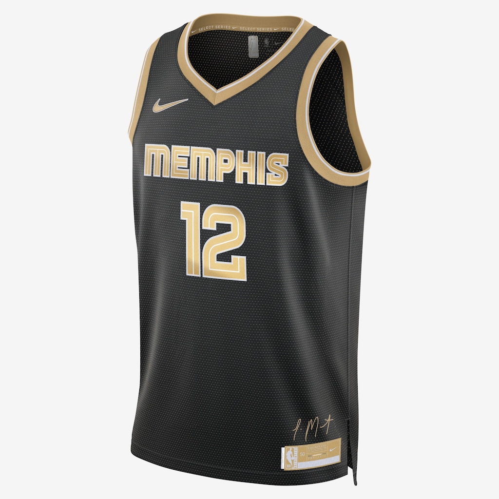 Regata Nike NBA Ja Morant Memphis Grizzlies 2024/25 Select Series Masculina - Foto 1