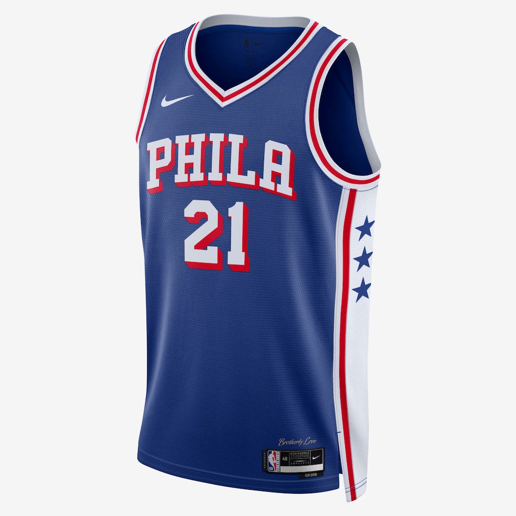 Regata Nike James Harden Philadelphia 76ers 2024/25 Icon Edition Masculina - Foto 1