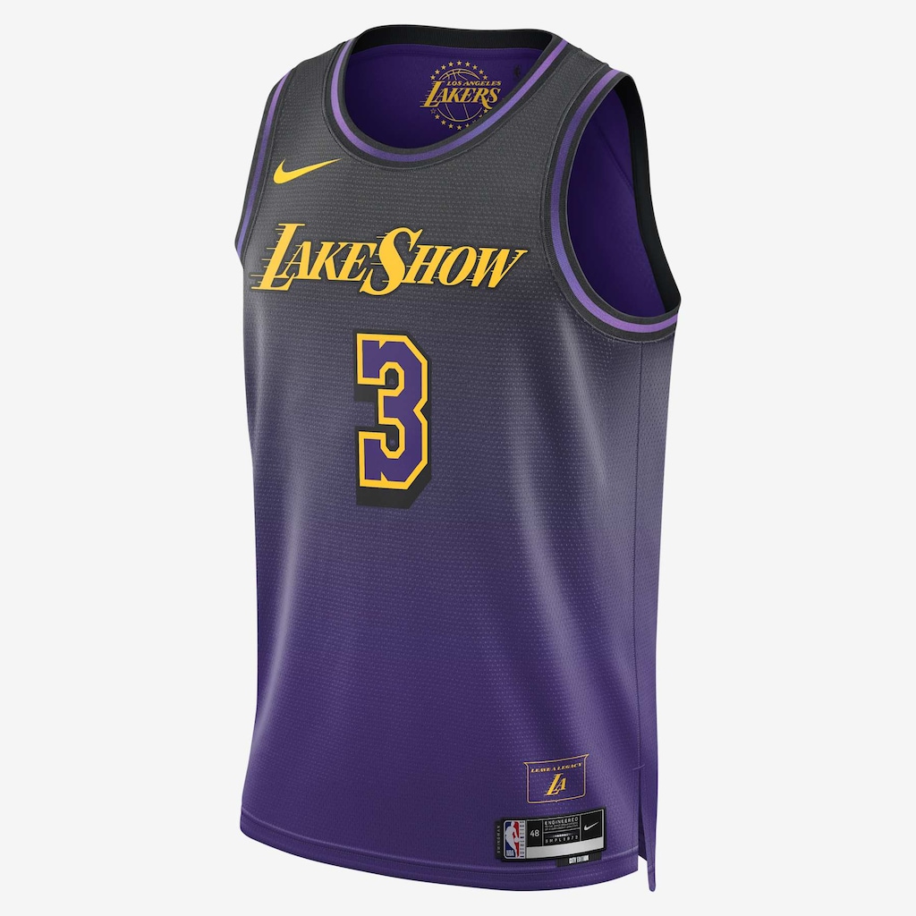 Regata Nike NBA Los Angeles Lakers City Edition 2024/25 Masculina - Foto 1