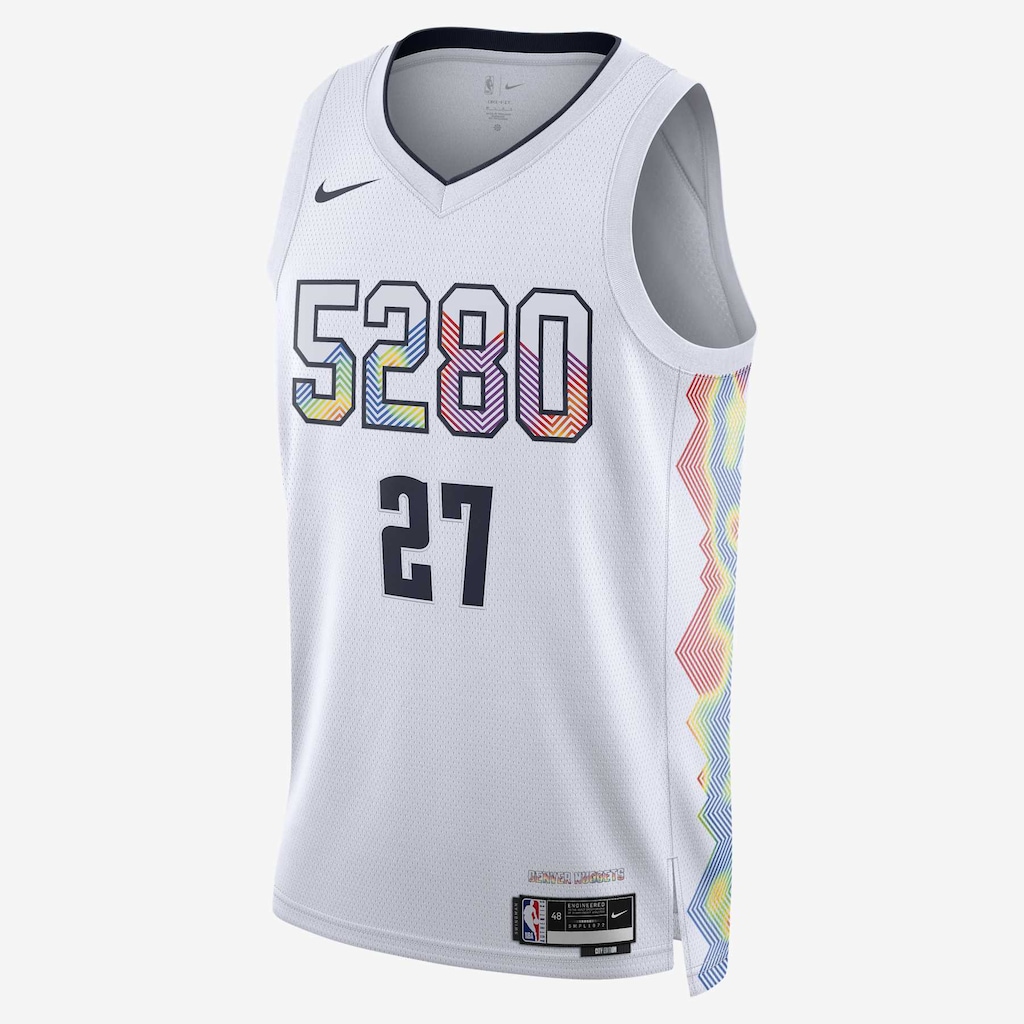 Regata Nike NBA Denver City Edition 2024/25 Masculina - Foto 1