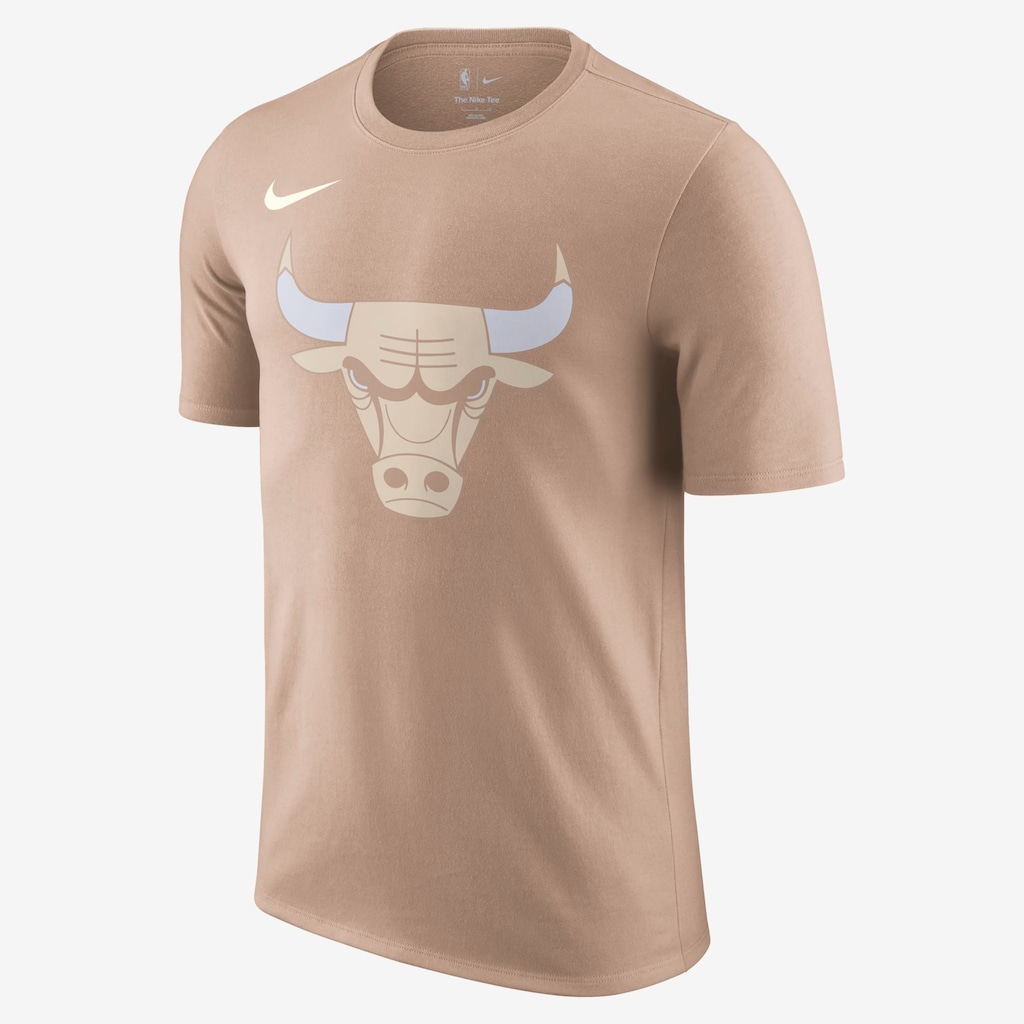 Camiseta Nike NBA Chicago Bulls City Edition Masculina - Foto 1