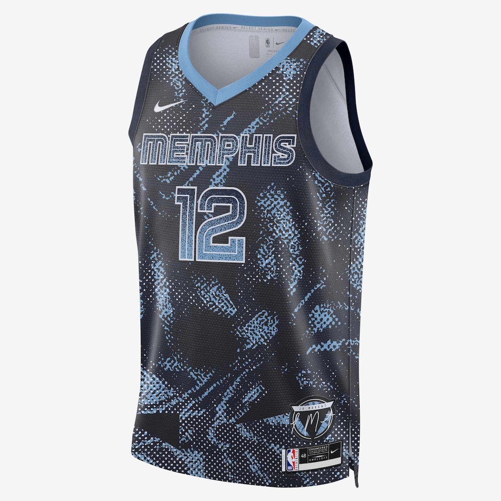 Regata Nike NBA Ja Morant Memphis GrizzLies 2025/26 Select Series Masculina - Foto 1