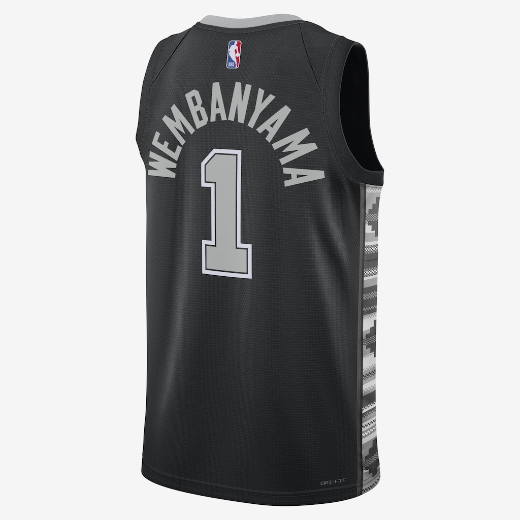 Regata Nike NBA Victor Wembanyama San Antonio Spurs Statement Edition Masculina - Foto 2
