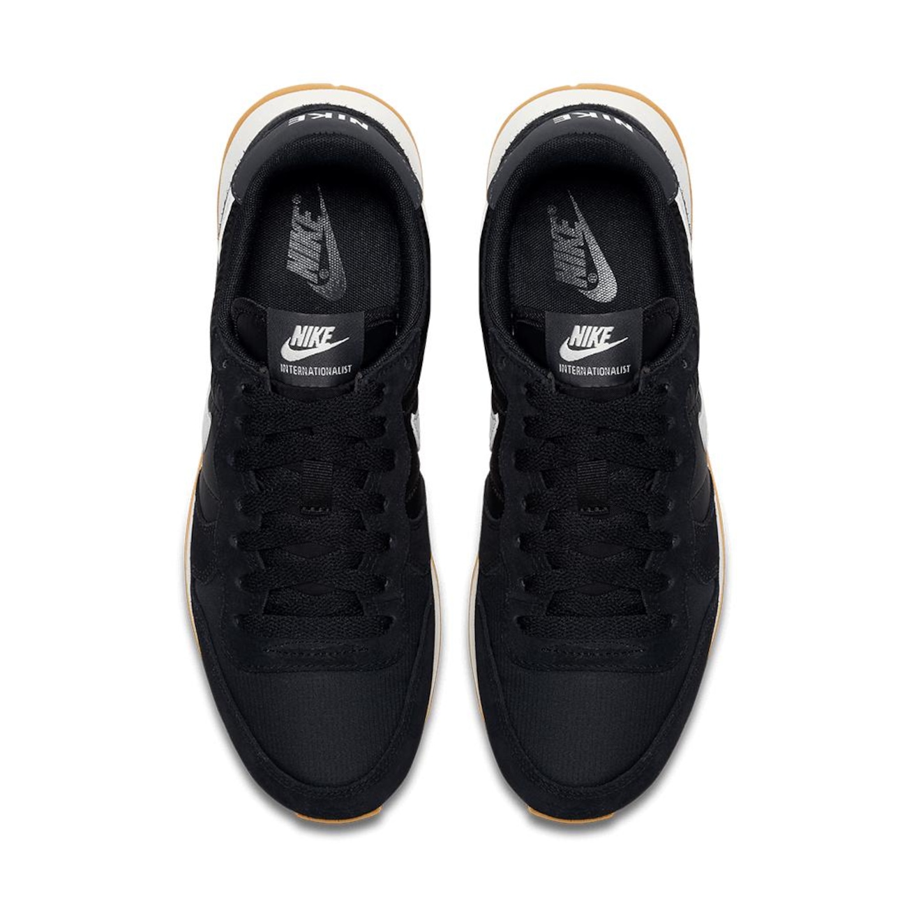 Black best sale nike internationalist