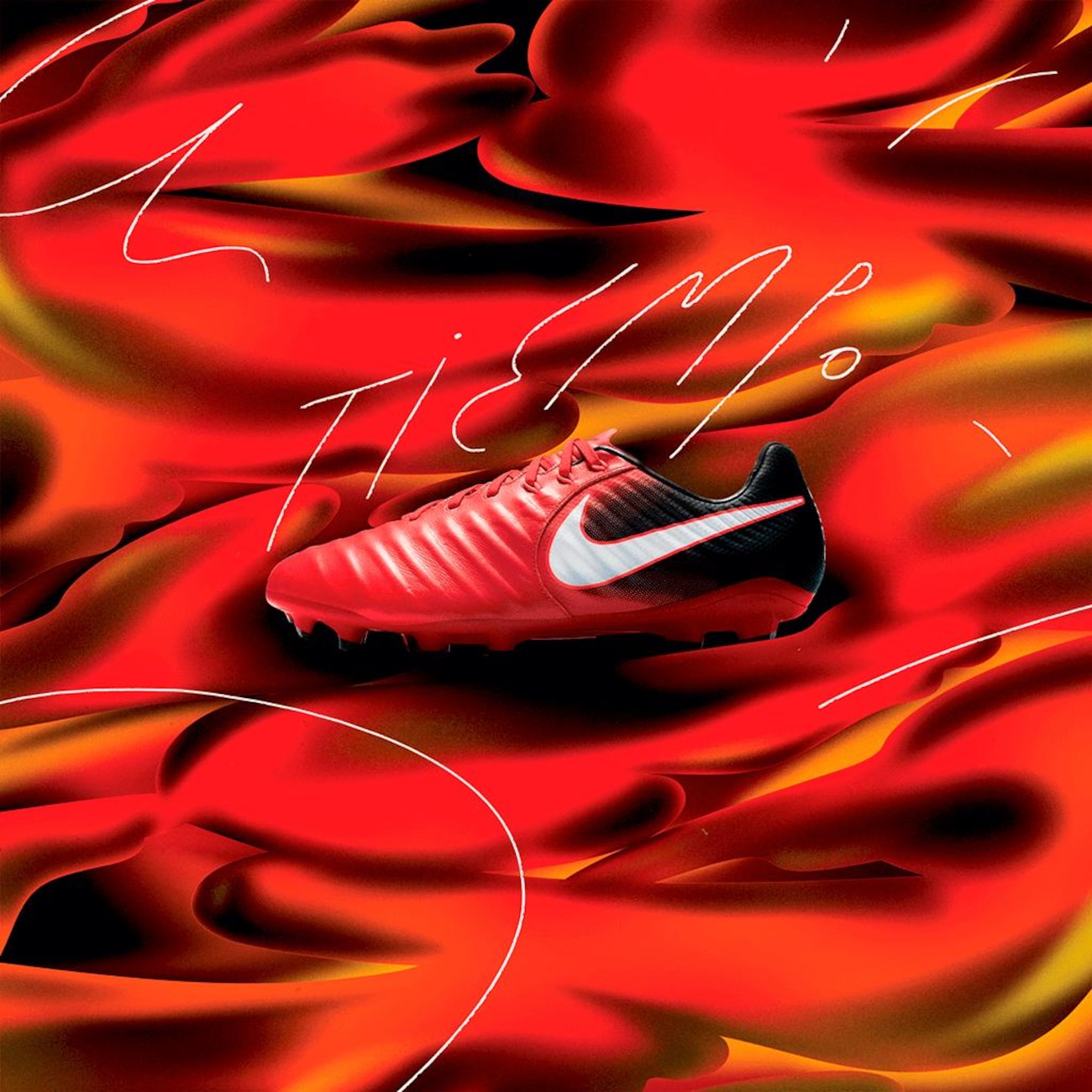 Nike tiempo cheap legacy red