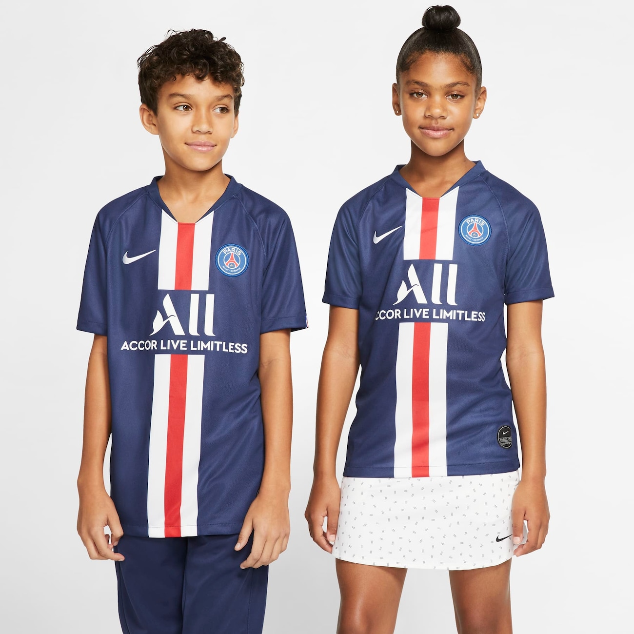 Camiseta Nike PSG I 2019/20 Torcedor Pro Infantil - Foto 1