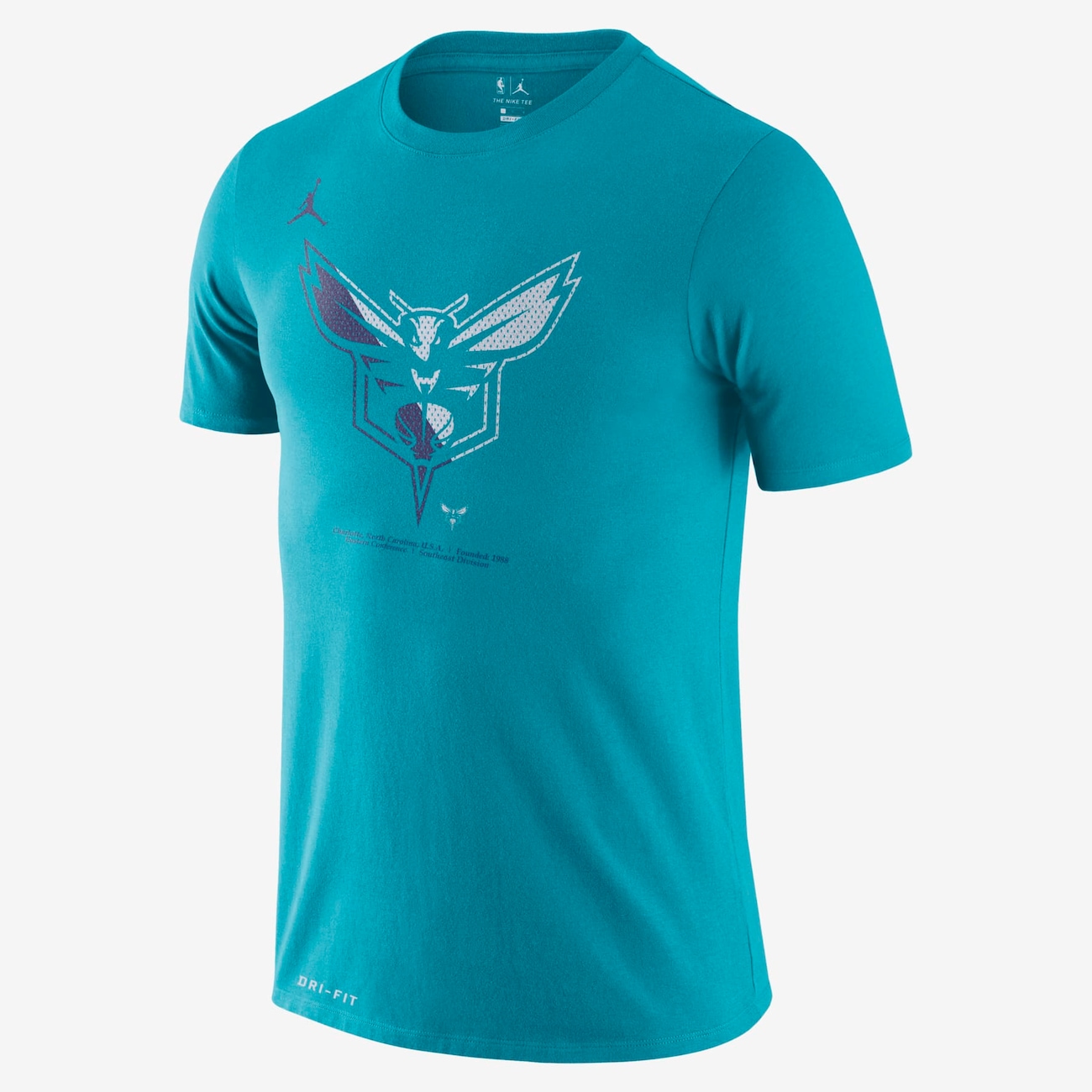 美品JORDAN BRAND NBA Chrlotte Hornets Tシャツ Camiseta Jordan Charlotte Hornets Dri-FIT Masculina - Nike