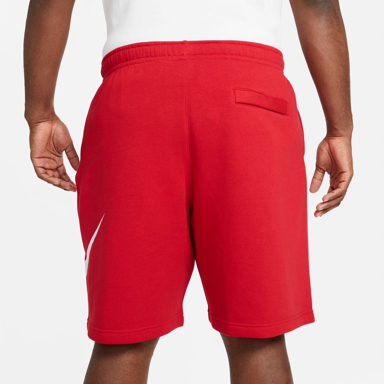 Red best sale nike shorts