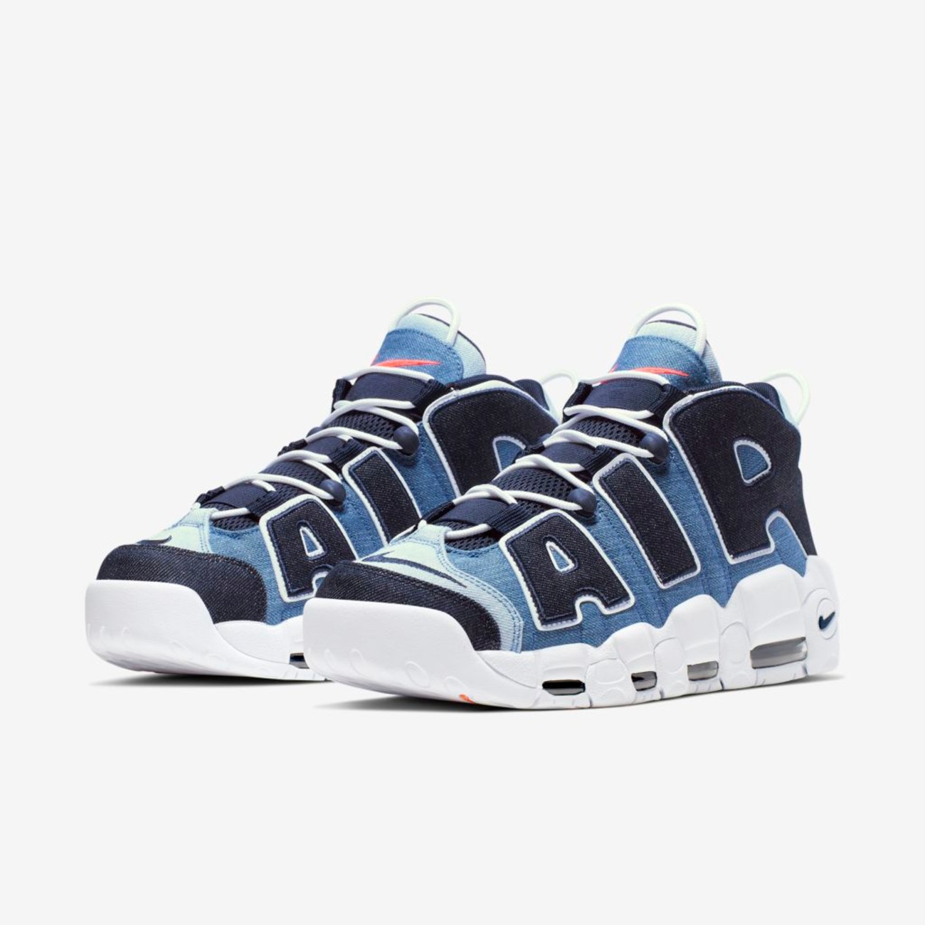 蘭蓮　Nike Air More Uptempo Denim デニム Tênis Nike Air More Uptempo '96 Edição Limitada Masculino - Nike