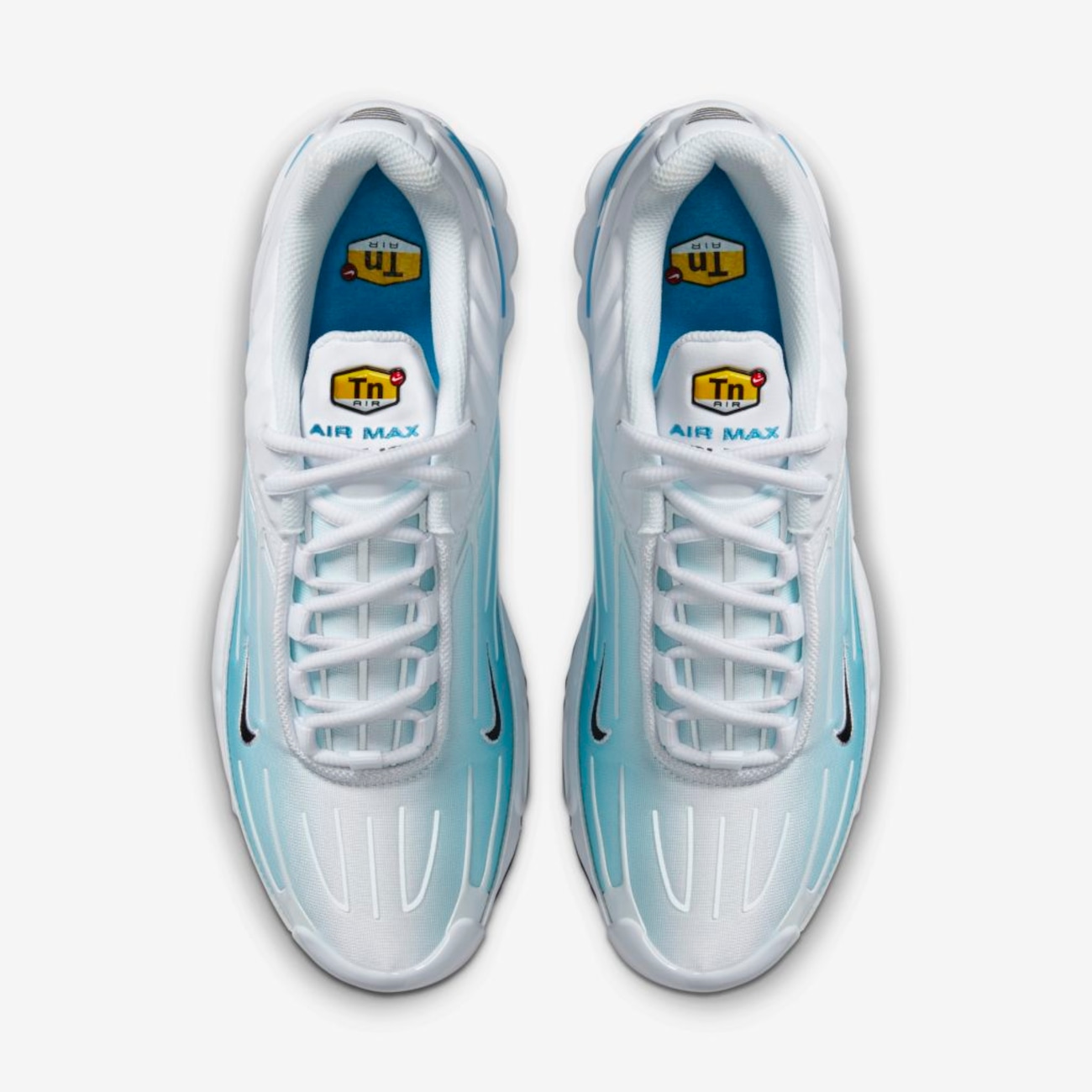 Tênis Nike Air Max Plus 3 - Branco e Azul Claro - Masculino