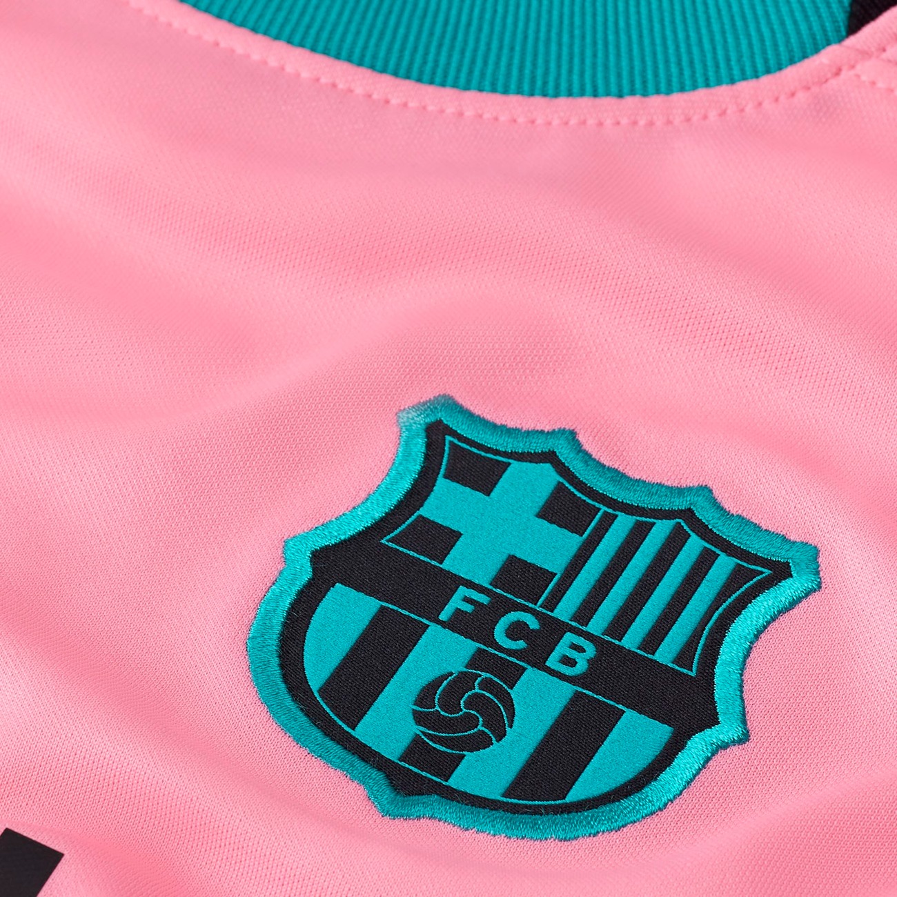 Conjunto 3ª FC Barcelona 2020/2021 Infantil Rosa