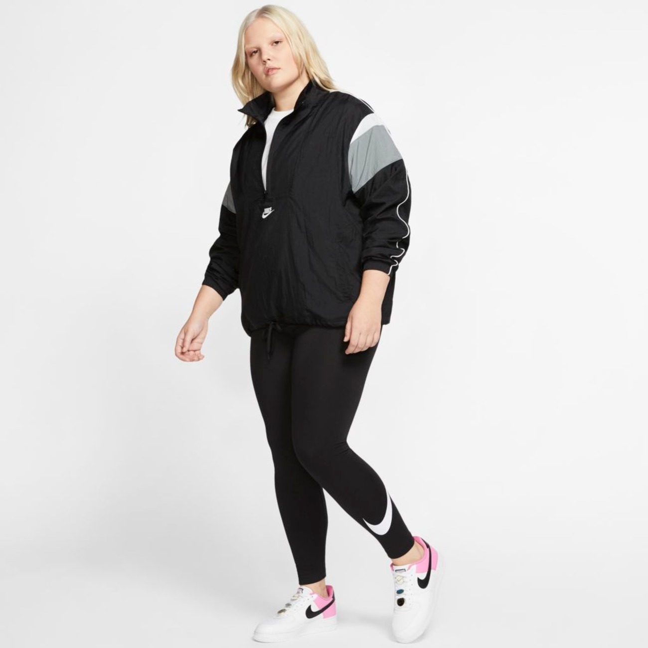 Calça Legging Nike Sportswear Club Plus Size Cintura Alta Feminina