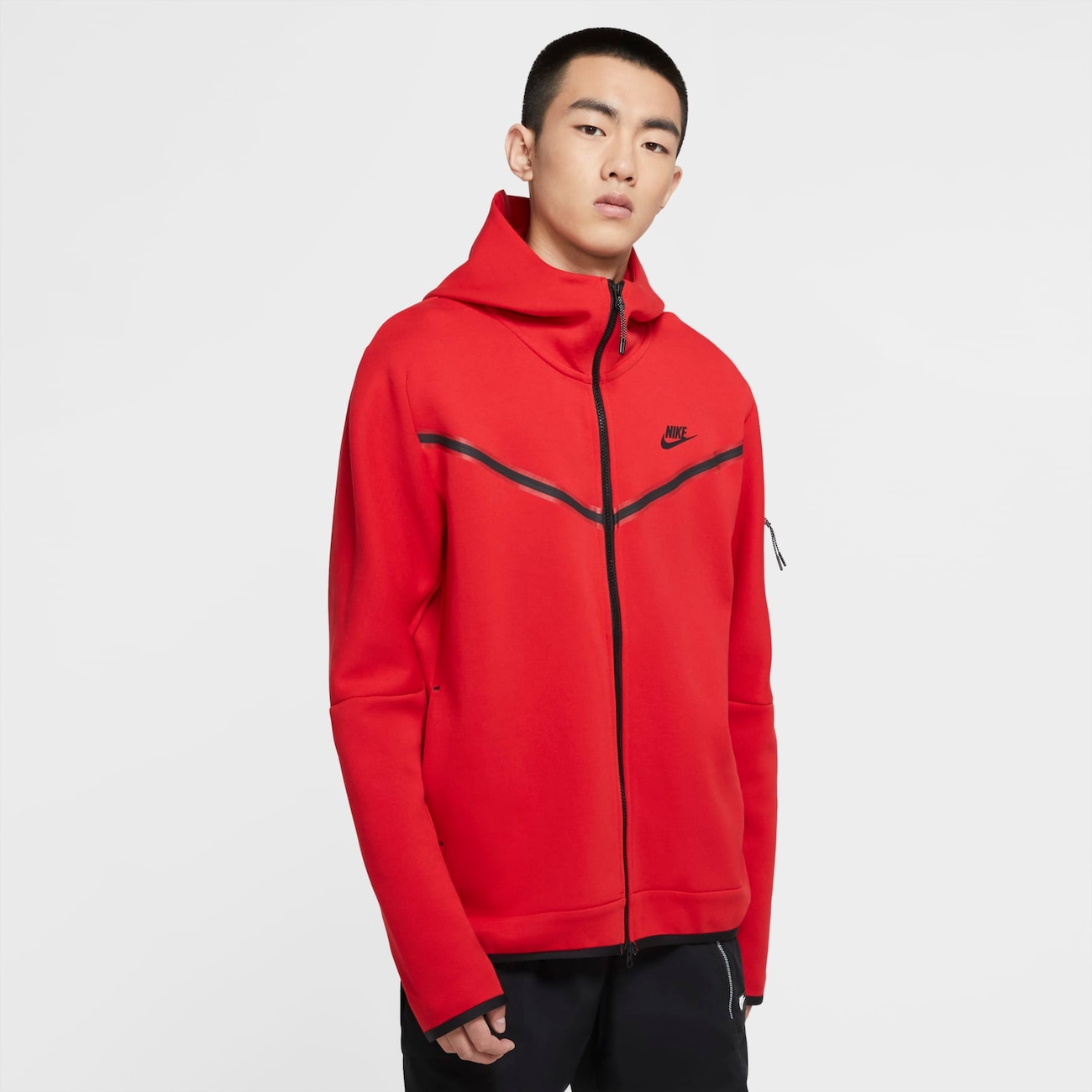 Fleece Moletom Vermelho Nike Fleece Jaqueta Com Capuz Nike Casaco
