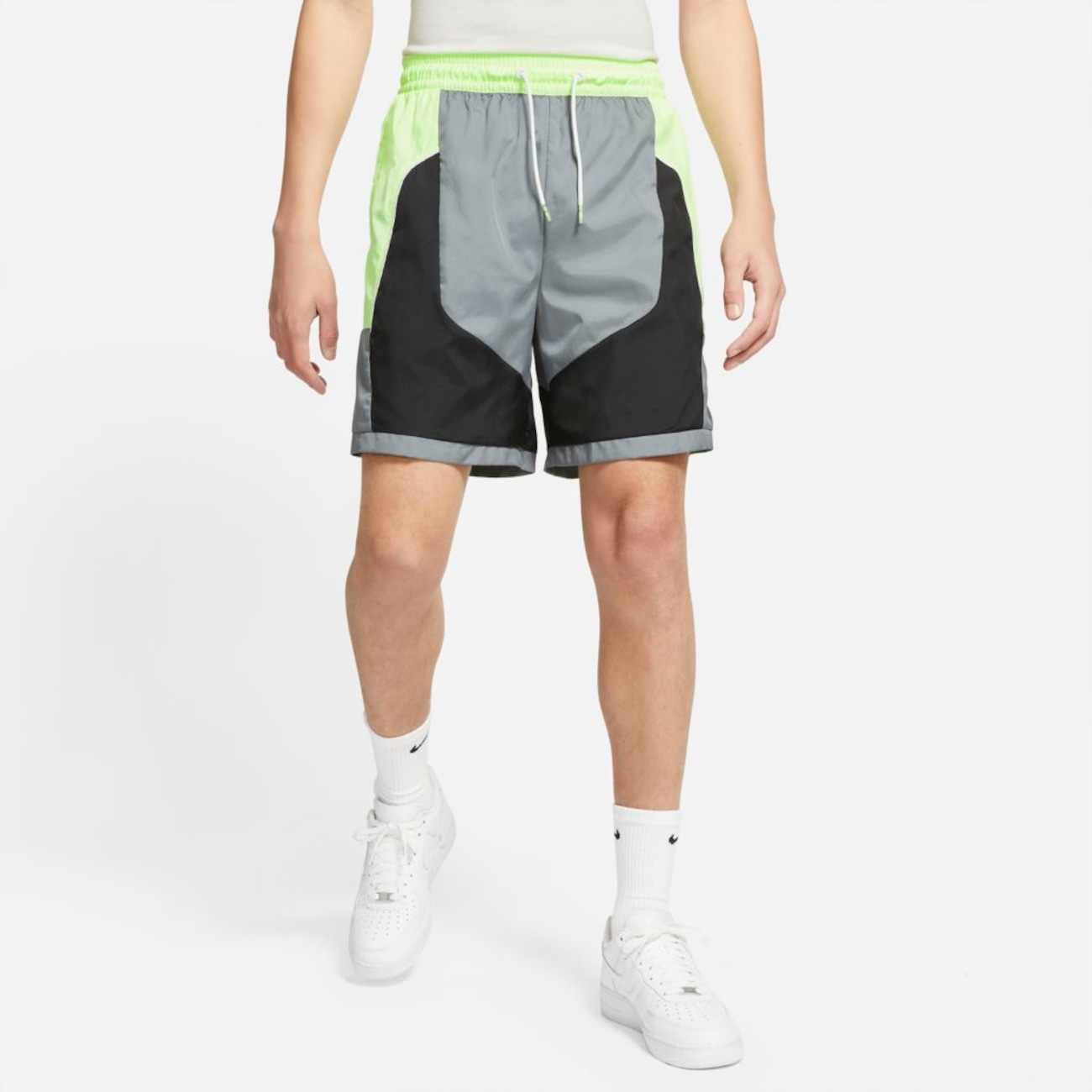 Nike throwback shorts hot sale green