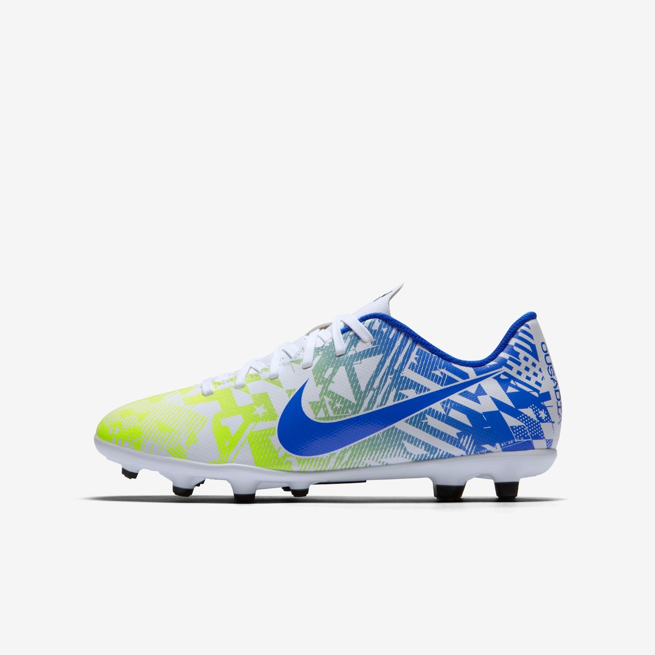 シューズ NIKE Mercurial Vapor 13 Neymar Jr FG Chuteira Nike Mercurial Vapor 13 Club Neymar Infantil Campo - Nike
