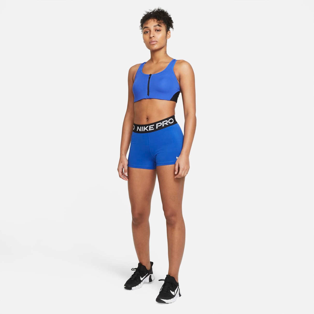 Blue nike pro sales shorts