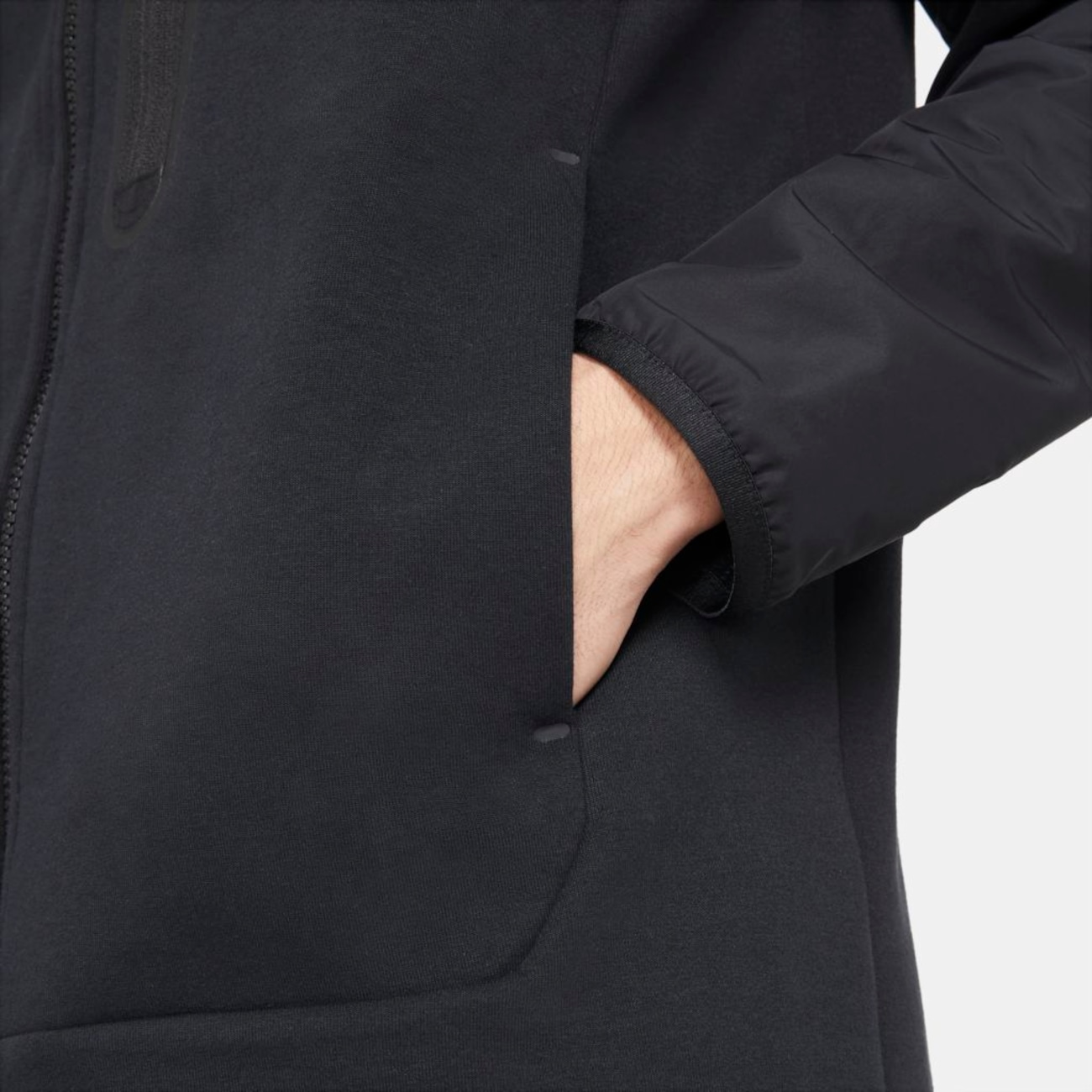 Nike tech cheap fleece longline jacket